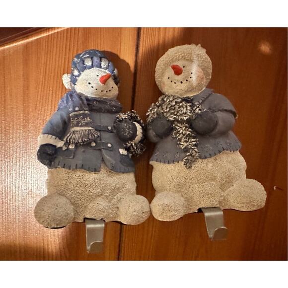 Christmas Snowman Stocking Hanger - Picture 1 of 2